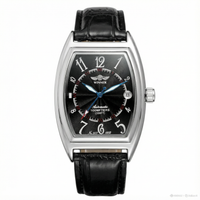 Silber / Schwarz - Leder Schwarz